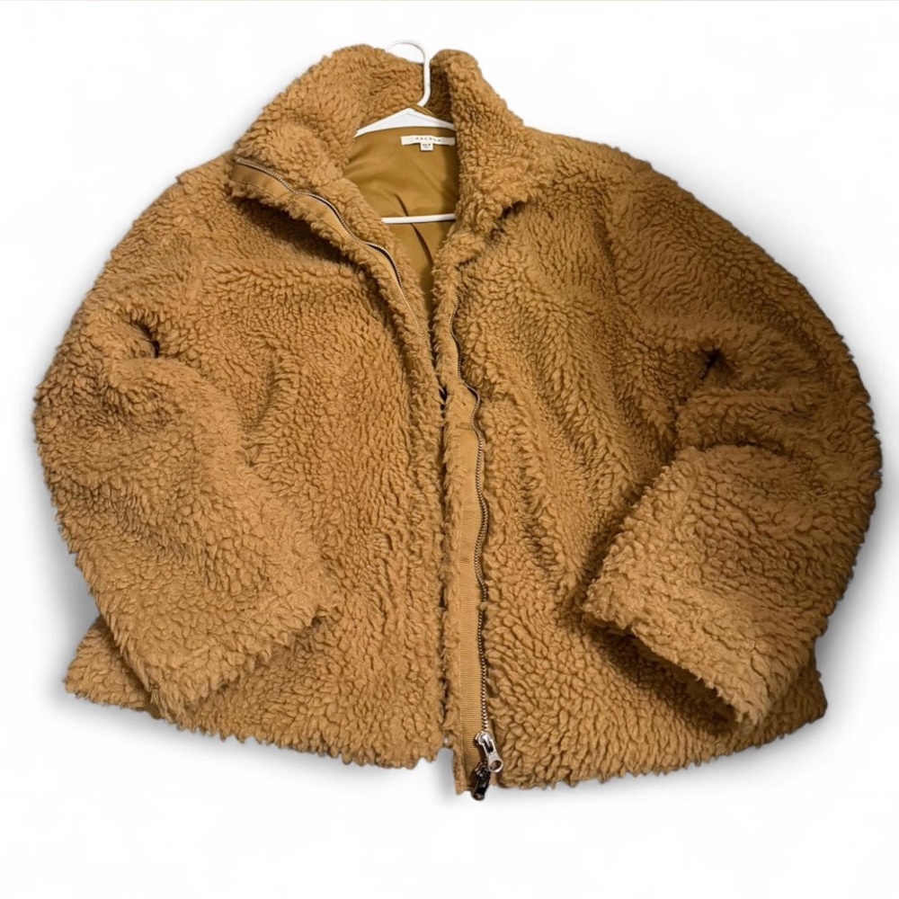 PacSun womens Tan Sherpa Jacket